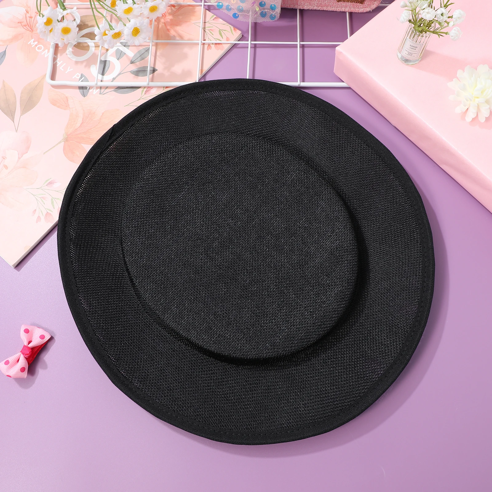 Sinamay Hat Base Round Eco-Friendly Yarn Decorated Millinery Accessory Diy Cocktail Fascinator Headpiece Black
Sinamay Hat Base Round Eco-Friendly Yarn Decorated Millinery Accessory Diy Cocktail Fascinator Headpiece Black