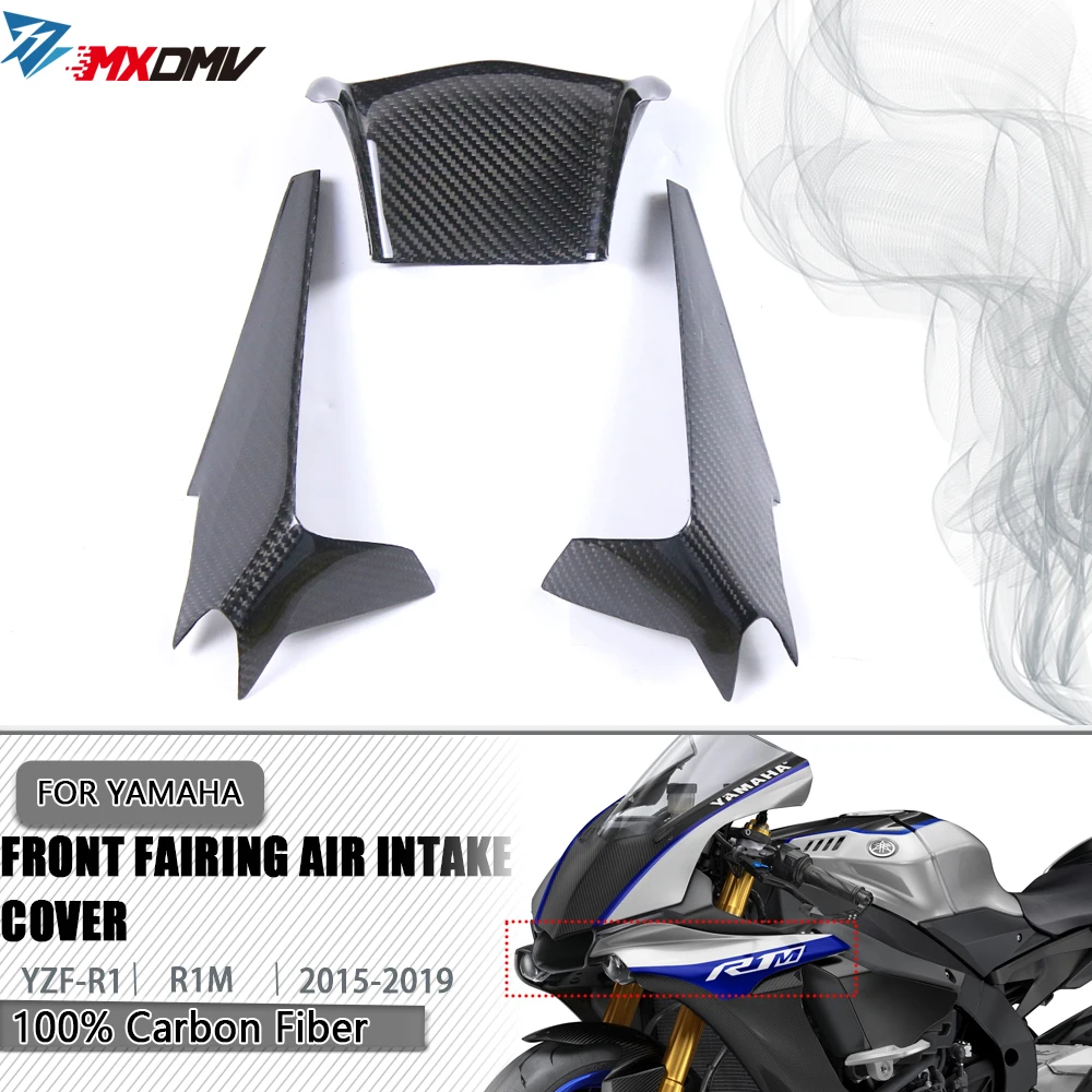 Front Air Intake Cover Fairing Full Carbon Fiber For Yamaha YZFR1 YZF R1 R1M 2015 - 2019 Motorcycle Accessories Front Fairing
Front Air Intake Cover Fairing Full Carbon Fiber For Yamaha YZFR1 YZF R1 R1M 2015 - 2019 Motorcycle Accessories Front Fairing