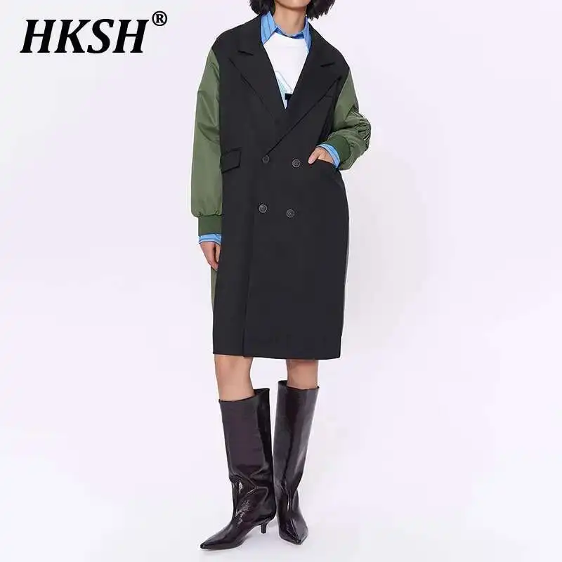 HKSH осень-зима новые женские приливы в стиле панк модные стильные цветные контрастные ветровки сращенные пальто лоскутный модный плащ HK3242
HKSH осень-зима новые женские приливы в стиле панк модные стильные цветные контрастные ветровки сращенные пальто лоскутный модный плащ HK3242