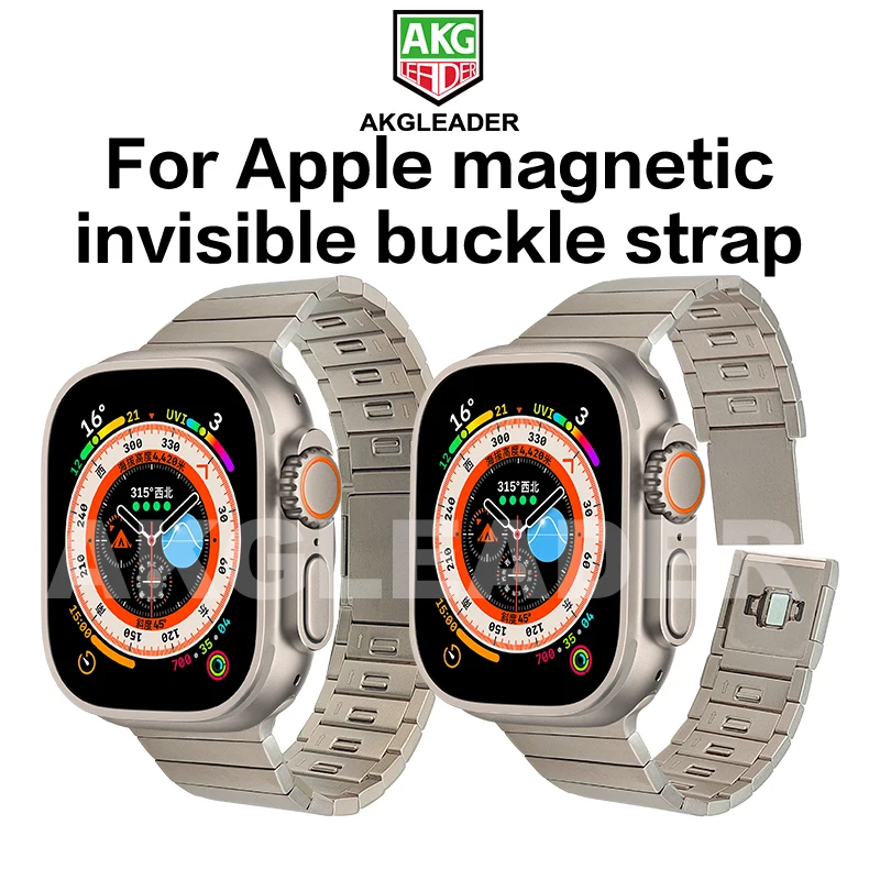 Магнитный ремешок AKGLEADER с невидимой пряжкой для Apple Watch 8Ultra, ремешок из нержавеющей стали, ремешок для часов, браслет для часов 7 6 4
Магнитный ремешок AKGLEADER с невидимой пряжкой для Apple Watch 8Ultra, ремешок из нержавеющей стали, ремешок для часов, браслет для часов 7 6 4