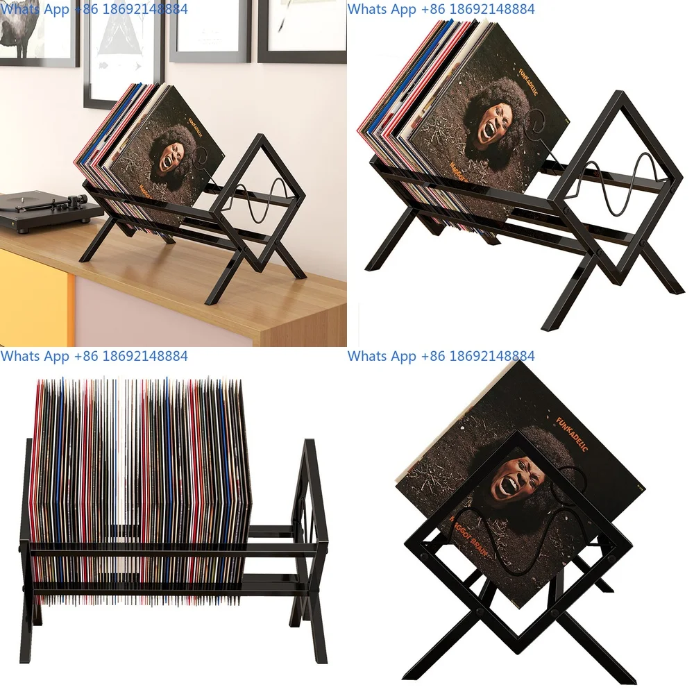 Creative Desktop Record Shelf Metal CD Magazine Display Rack for Home Office Decoration
Creative Desktop Record Shelf Metal CD Magazine Display Rack for Home Office Decoration