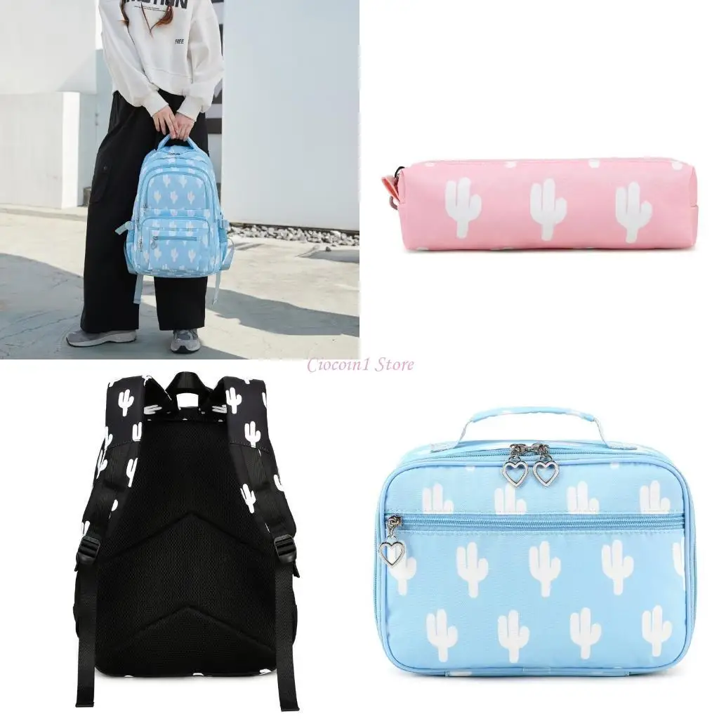 Y1UB Large Capacity School Bag with Lunch Bag Pencil Case Backpack Books Bag Daypacks
Y1UB Large Capacity School Bag with Lunch Bag Pencil Case Backpack Books Bag Daypacks