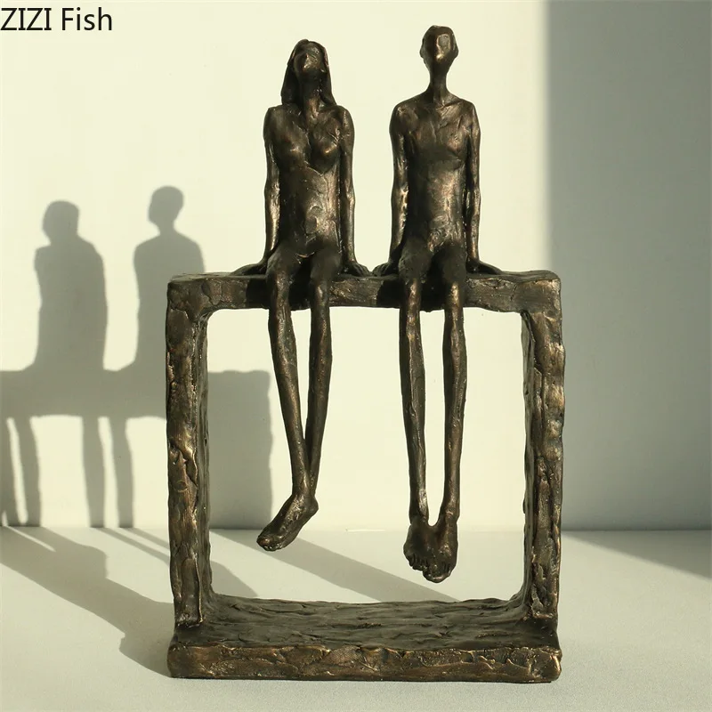 Retro Resin Couple Ornament Abstract Character Statues Art Sculpture Decoration Handicraft Display Model Figurines Miniatures
Retro Resin Couple Ornament Abstract Character Statues Art Sculpture Decoration Handicraft Display Model Figurines Miniatures
