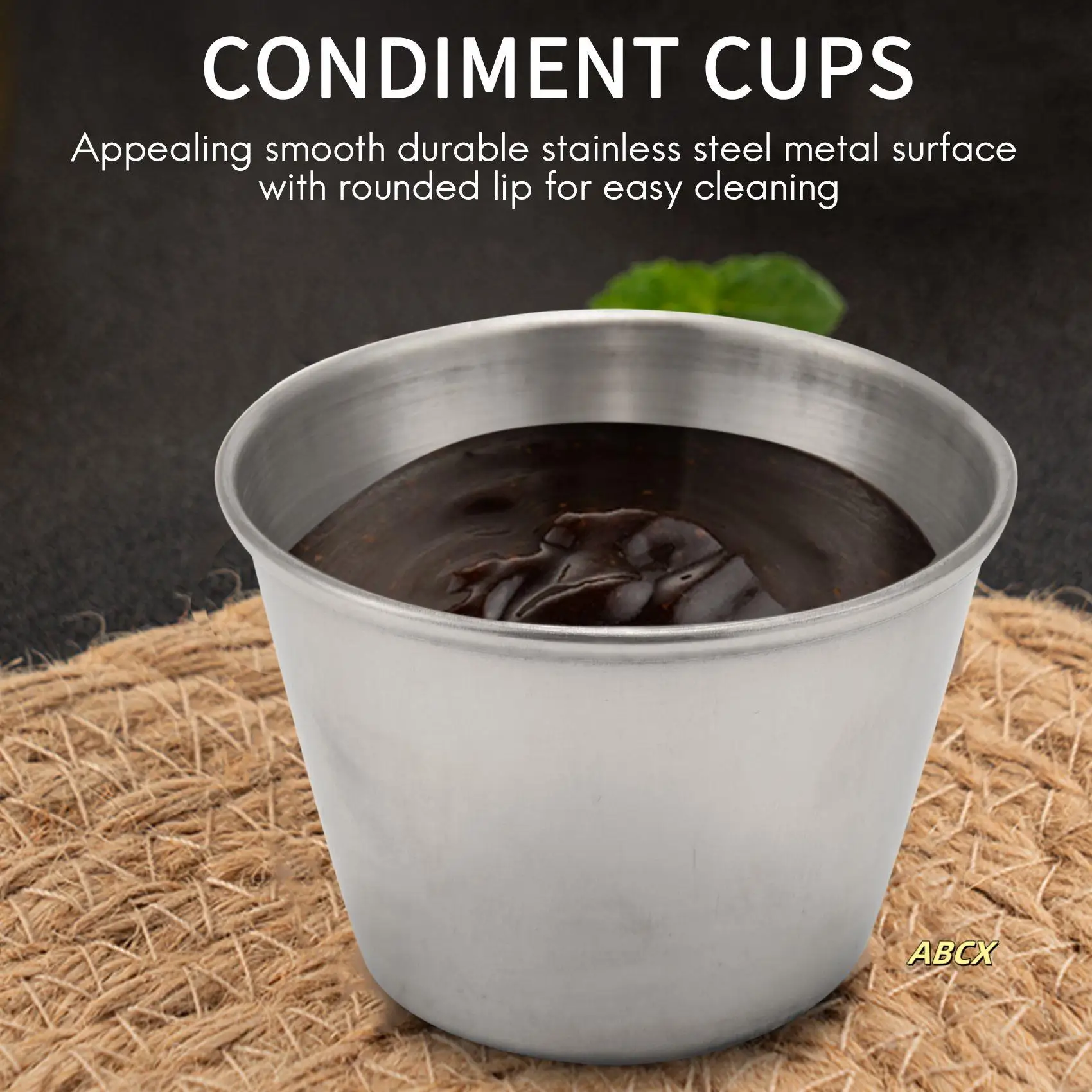 20 Pack Stainless Steel Sauce Cups,Dipping Sauce Cup,Individual Condiment Cups, Portion Cups For Any Sauce-Dipping
20 Pack Stainless Steel Sauce Cups,Dipping Sauce Cup,Individual Condiment Cups, Portion Cups For Any Sauce-Dipping
