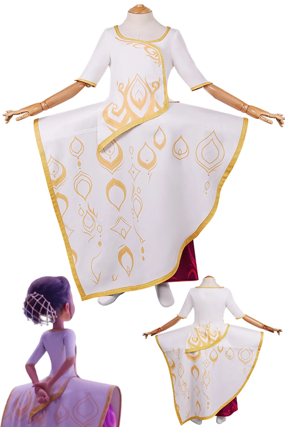 Disguise Princess Ellian Cosplay Child Girls White Dress Cartoon Spellbound Costume Kids Children Fancy Dress Up Party Clothes
Disguise Princess Ellian Cosplay Child Girls White Dress Cartoon Spellbound Costume Kids Children Fancy Dress Up Party Clothes