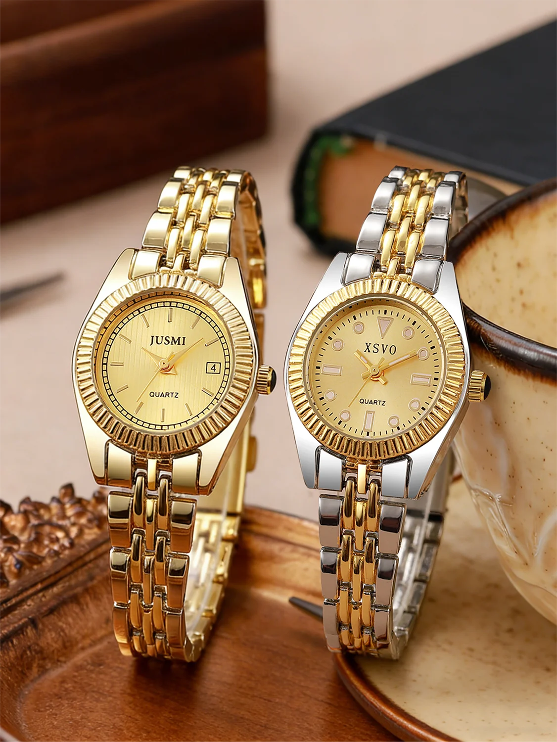 Luxury Two-Tone Women's Watch, Fluted Bezel Date Dial, Stainless Steel Bracelet, Elegant Quartz Timepiece for Business & Daily W
Luxury Two-Tone Women's Watch, Fluted Bezel Date Dial, Stainless Steel Bracelet, Elegant Quartz Timepiece for Business & Daily W
