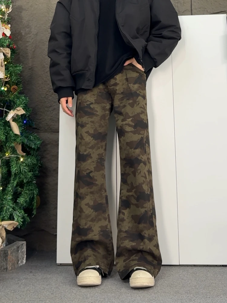Camouflage Workwear Loose Fit Bell Bottoms Unisex Long Pants Street Style Cleanfit American High Street Versatile Jeans
Camouflage Workwear Loose Fit Bell Bottoms Unisex Long Pants Street Style Cleanfit American High Street Versatile Jeans