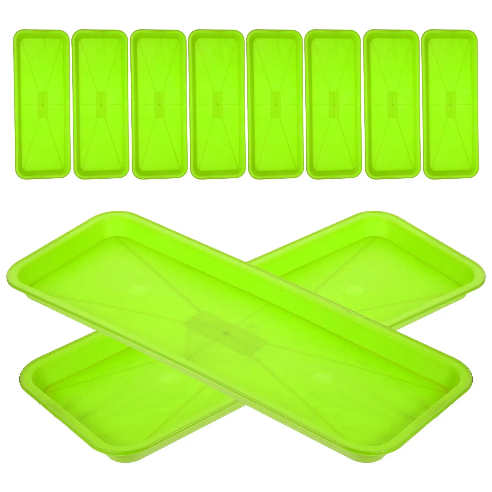 10pcs Plastic Tray Plant Saucer Rectangle Water Catcher Drainage PP Material Durable Safe Practical Non Deform Break Resistant
10pcs Plastic Tray Plant Saucer Rectangle Water Catcher Drainage PP Material Durable Safe Practical Non Deform Break Resistant