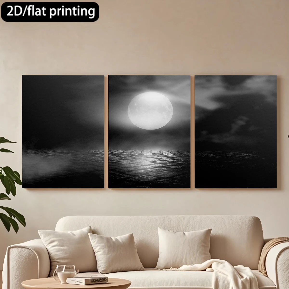 3pc wooden frame canvas decorative paintingMoonlit cobblestone, misty atmosphere.Corridor bedroom decoration
3pc wooden frame canvas decorative paintingMoonlit cobblestone, misty atmosphere.Corridor bedroom decoration