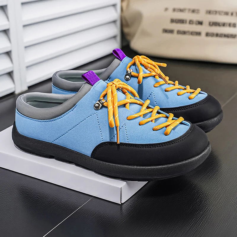 Fashion Blue Designer Half Shoes for Men Comfortable Slip-on Casual Shoes Men Big Size 46 47 Man Loafers 2026 zapatos de hombre
Fashion Blue Designer Half Shoes for Men Comfortable Slip-on Casual Shoes Men Big Size 46 47 Man Loafers 2026 zapatos de hombre