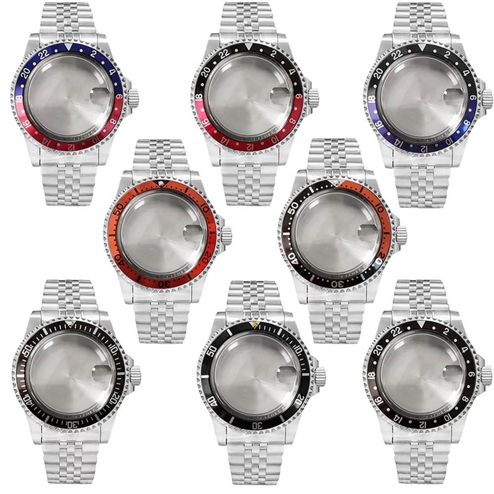 For NH35/NH36 Movement Watch Case + Watch Strap 39.5mm Stainless Steel Magnifier Acrylic Glass Case Bracelet Set, NH35 Case
For NH35/NH36 Movement Watch Case + Watch Strap 39.5mm Stainless Steel Magnifier Acrylic Glass Case Bracelet Set, NH35 Case