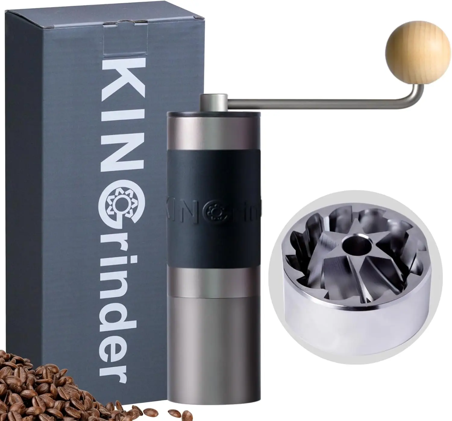 Manual Coffee Grinder with Stainless Steel Burr, Adjustable for French Press, Drip, Espresso - Portable and Easy to Clean
Manual Coffee Grinder with Stainless Steel Burr, Adjustable for French Press, Drip, Espresso - Portable and Easy to Clean