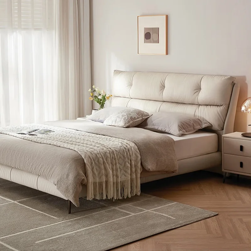 Современная модная кожаная кровать размера «king-size/Queen», персонализированная мягкая кровать, мебель для спальни, может быть настроена по индивидуальному заказу
Современная модная кожаная кровать размера «king-size/Queen», персонализированная мягкая кровать, мебель для спальни, может быть настроена по индивидуальному заказу
