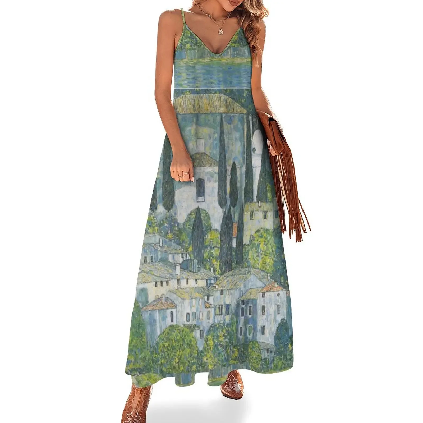 Gustav Klimt - Church In Cassone, 1913 Sleeveless Dress summer women's dress 2025 Women dresses summer
Gustav Klimt - Church In Cassone, 1913 Sleeveless Dress summer women's dress 2025 Women dresses summer
