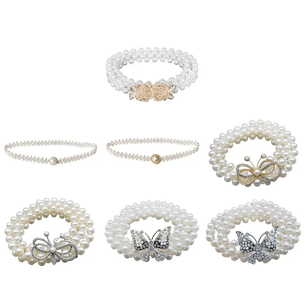 Pearls and Rhinestones Butterfly Pearl Belt Luxury All-match Buckle Corset Waist Belt High-end Elegant Cummerbunds
Pearls and Rhinestones Butterfly Pearl Belt Luxury All-match Buckle Corset Waist Belt High-end Elegant Cummerbunds