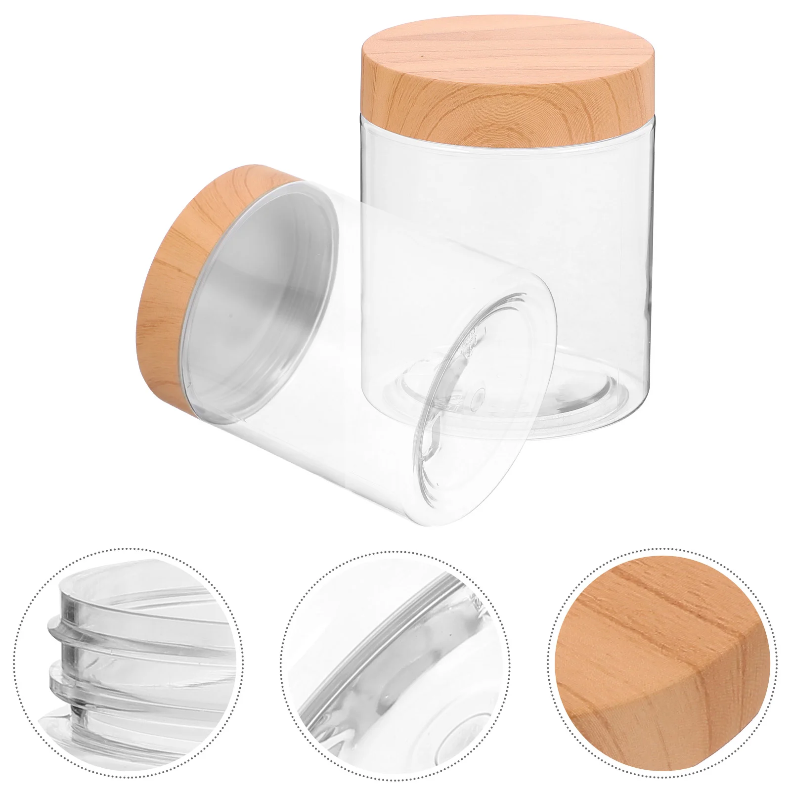 6 Pcs Transparent Pet Jar Dry Food Airtight Storage Containers for Candy Tank Home Sugar The Large
6 Pcs Transparent Pet Jar Dry Food Airtight Storage Containers for Candy Tank Home Sugar The Large