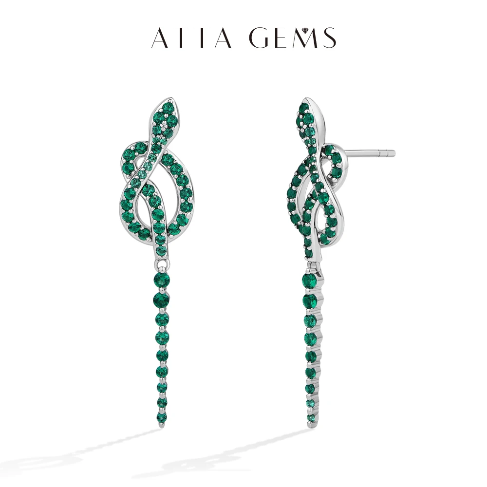 ATTAGEMS New Year Snake Earrings For Women Green Nano Gemstone 100% 925 Sterling Silver Party Jewelry Gift With Mysterious Luck
ATTAGEMS New Year Snake Earrings For Women Green Nano Gemstone 100% 925 Sterling Silver Party Jewelry Gift With Mysterious Luck