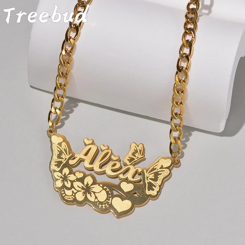 Treebud Custom Butterfly Name Necklace for Women Stainless Steel Personalized Cartoon Character Letters Pendant Party Jewelry
Treebud Custom Butterfly Name Necklace for Women Stainless Steel Personalized Cartoon Character Letters Pendant Party Jewelry
