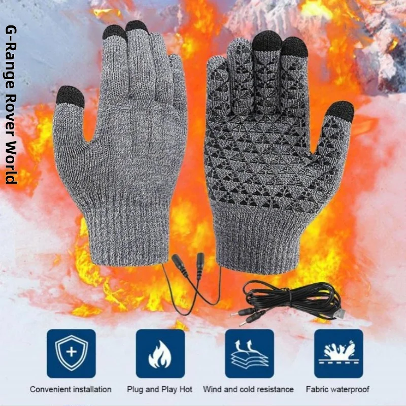 USB Heated Knitted Gloves Touch Screen Gloves Non-Slip Thermal Knitting Mitts Winter Cycling Gloves for Autumn Winter hot sale
USB Heated Knitted Gloves Touch Screen Gloves Non-Slip Thermal Knitting Mitts Winter Cycling Gloves for Autumn Winter hot sale