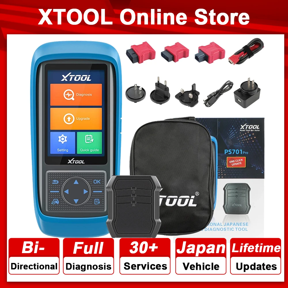 Автомобильный диагностический инструмент XTOOL PS701PRO OBD2 для Honda Toyota Nissan Mitsubishi японский автомобиль сброс все системы Диагностика активный тест
Автомобильный диагностический инструмент XTOOL PS701PRO OBD2 для Honda Toyota Nissan Mitsubishi японский автомобиль сброс все системы Диагностика активный тест