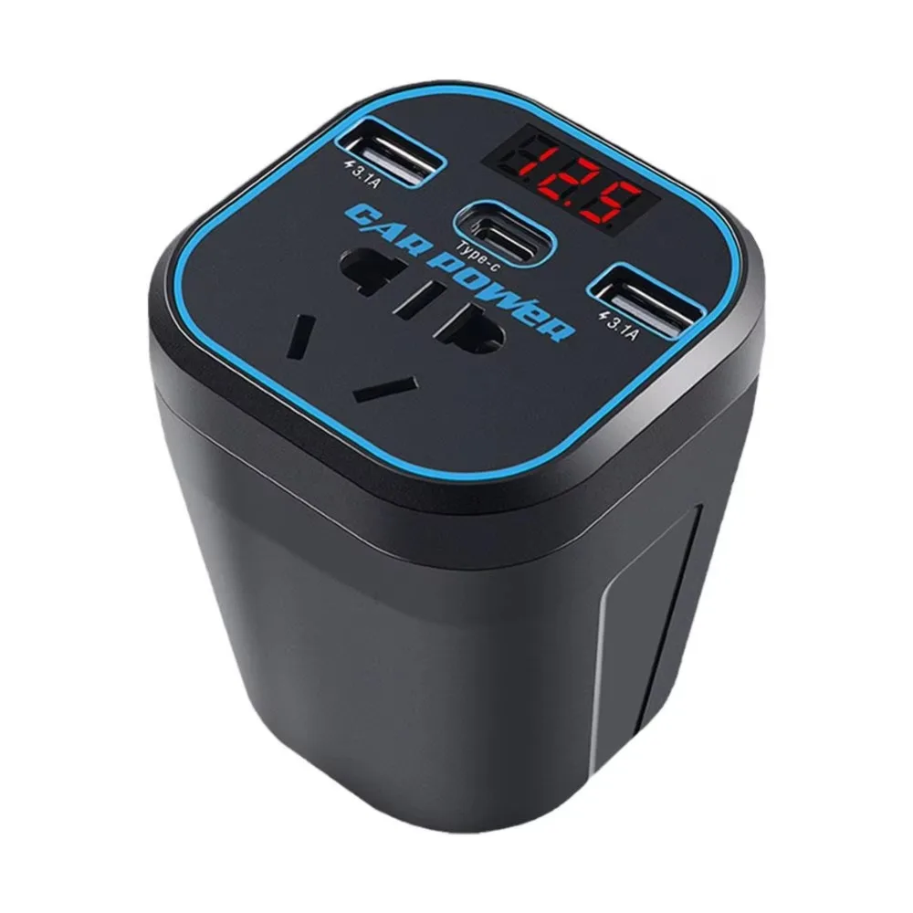 Универсальный автомобильный инвертор высокой мощности USB/тип C зарядное устройство автомобильный преобразователь розетка многофункциональный адаптер питания с цифровым дисплеем
Универсальный автомобильный инвертор высокой мощности USB/тип C зарядное устройство автомобильный преобразователь розетка многофункциональный адаптер питания с цифровым дисплеем