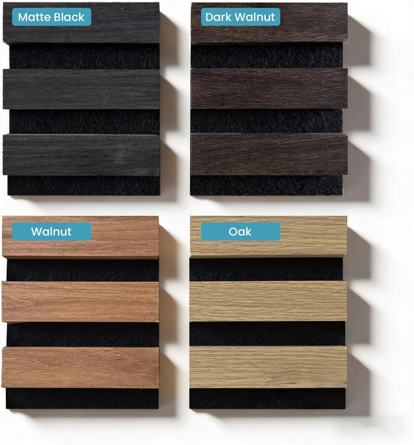 Acoustic Wood Slat Wall Panels - Sound Proof Panels for Home Office Studio, 3D Fluted Sound Dampening Panels, Sample Pack
Acoustic Wood Slat Wall Panels - Sound Proof Panels for Home Office Studio, 3D Fluted Sound Dampening Panels, Sample Pack