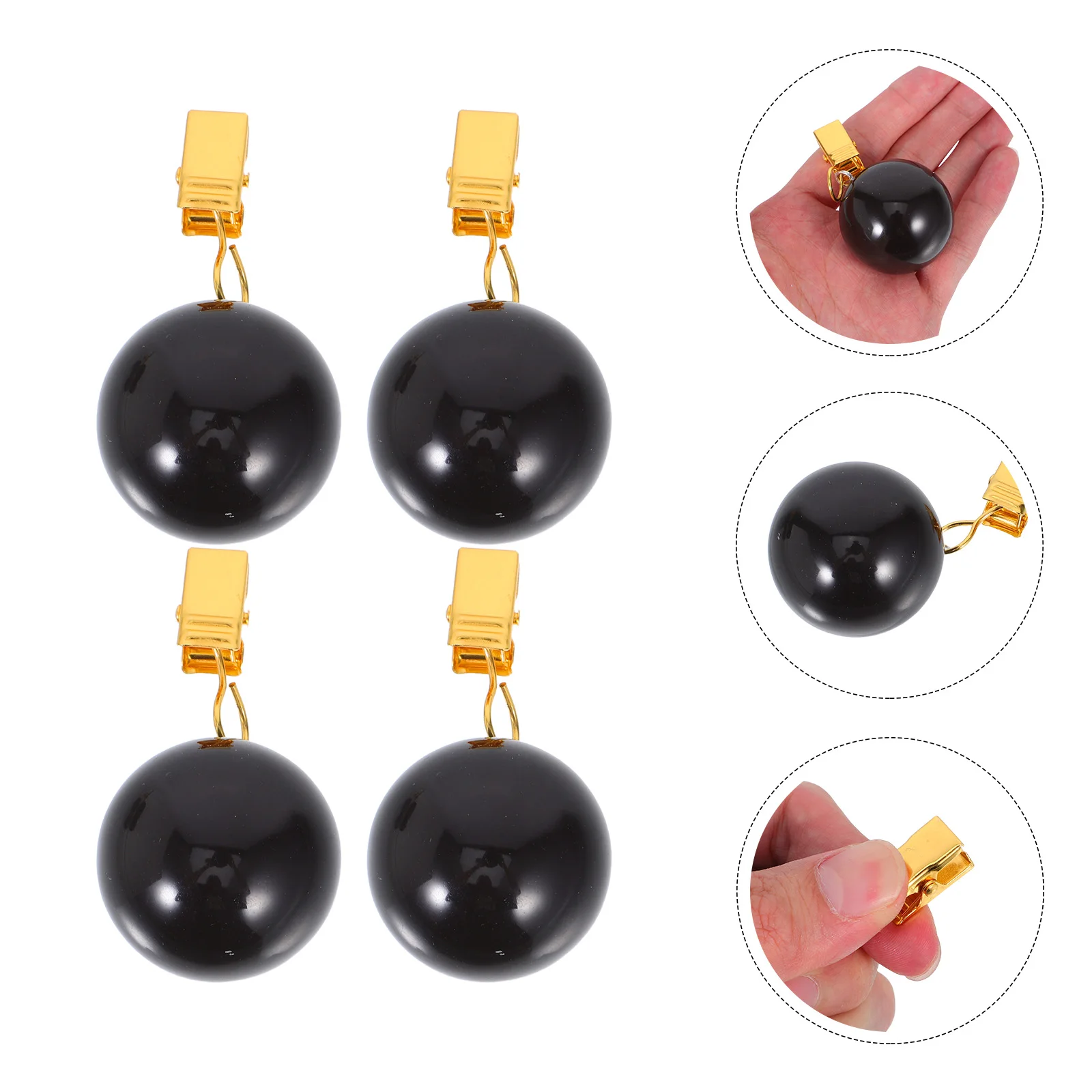 4pcs Heavy Duty Curtain Pendants Metal Clips Tablecloth Weights Outdoor Windproof Table Cover Holders Shower Curtain Weights
4pcs Heavy Duty Curtain Pendants Metal Clips Tablecloth Weights Outdoor Windproof Table Cover Holders Shower Curtain Weights