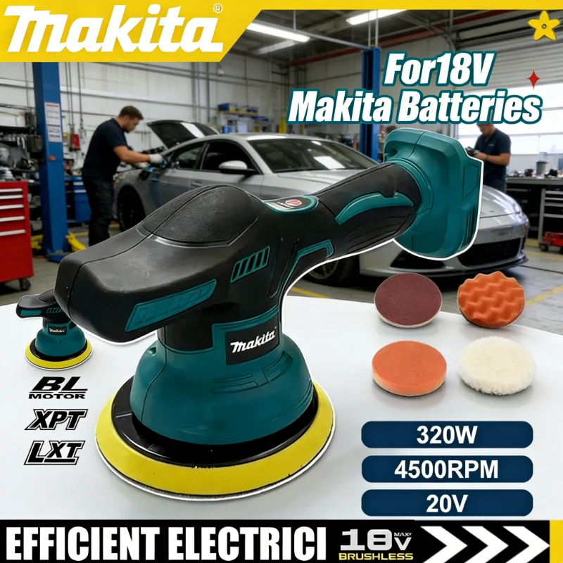 Makita 8 Gears Digital Display Cordless Car Polisher Electric Polisher Auto Car Waxing Polishing Machine 18V Tool
Makita 8 Gears Digital Display Cordless Car Polisher Electric Polisher Auto Car Waxing Polishing Machine 18V Tool