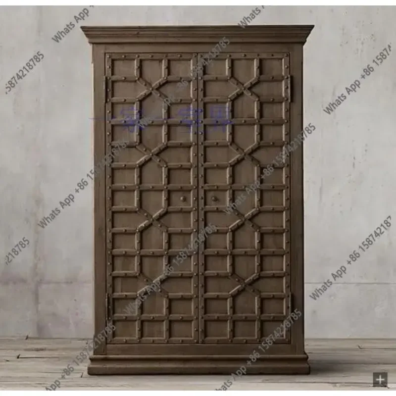 N64 American country rivet wardrobe French retro solid wood casement double door wardrobe locker bedroom large wardrobe
N64 American country rivet wardrobe French retro solid wood casement double door wardrobe locker bedroom large wardrobe