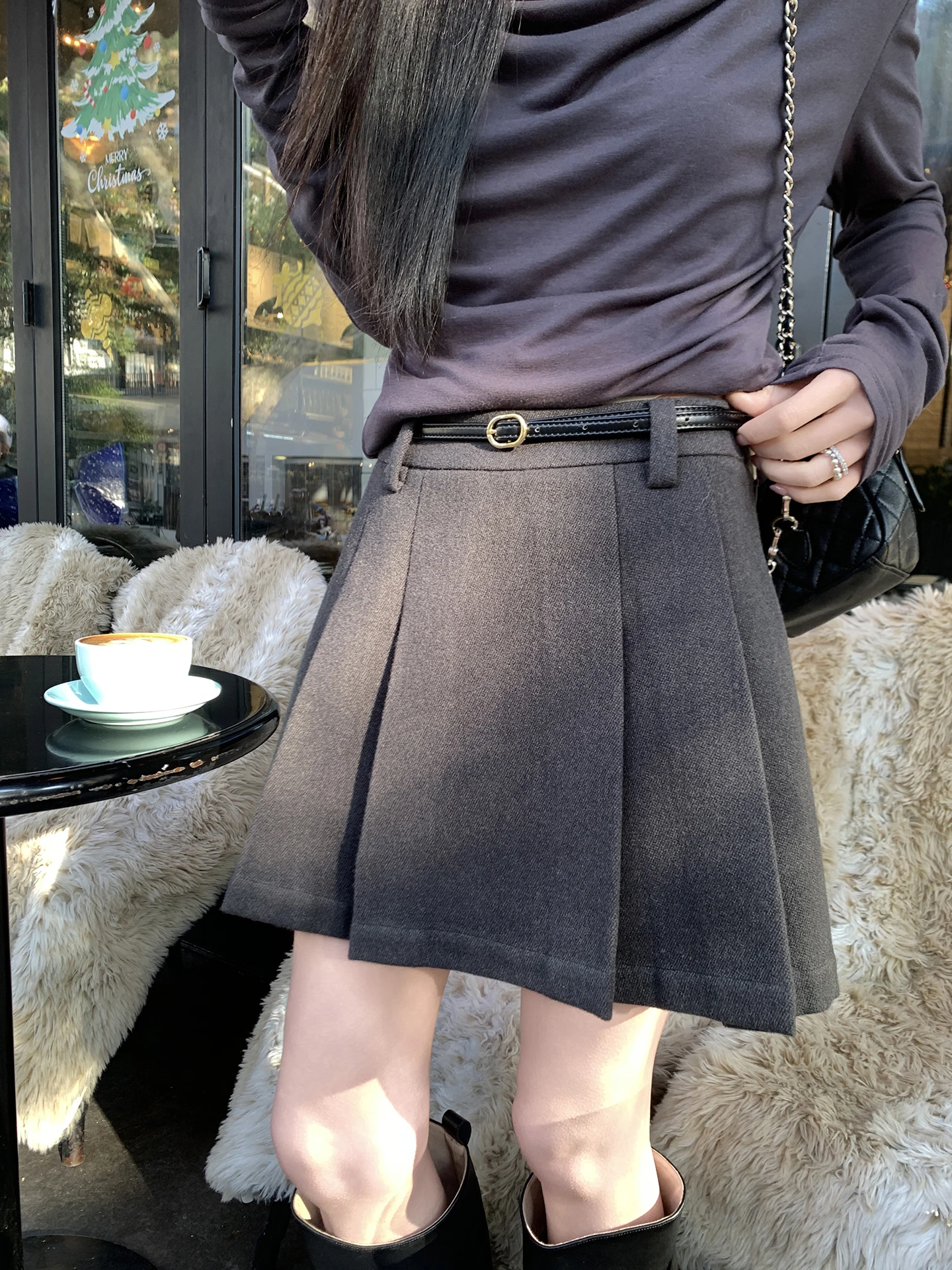 High Waist Woolen Plaid Skirt with Safety Pants Inner Rough Spun Color Blending Half Skirt Short a Line Skirt for Women
High Waist Woolen Plaid Skirt with Safety Pants Inner Rough Spun Color Blending Half Skirt Short a Line Skirt for Women