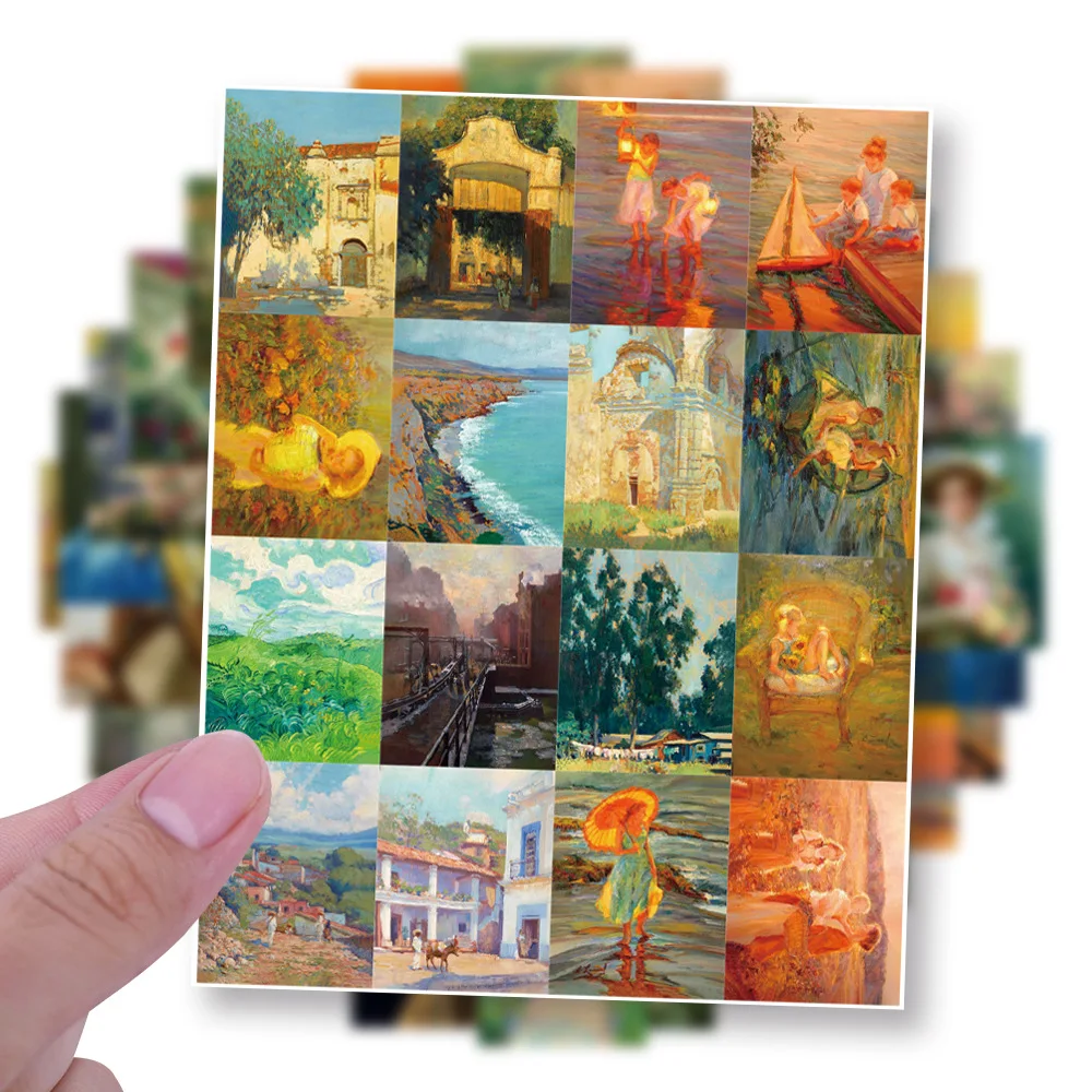 10/64PCS World Famous Paintings Oil PaintingStickers Graffiti Decal DIY Desk Guitar Scrapbook Refrigerator Water Cup Laptop
10/64PCS World Famous Paintings Oil PaintingStickers Graffiti Decal DIY Desk Guitar Scrapbook Refrigerator Water Cup Laptop