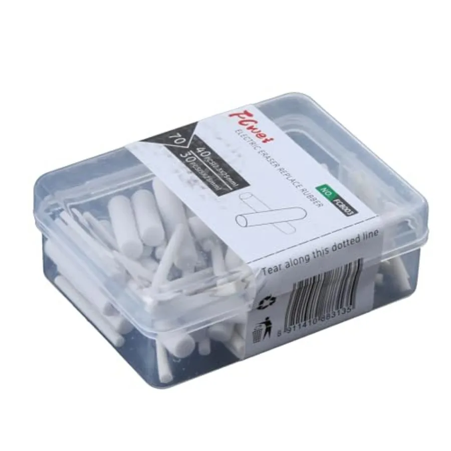 70Pcs Electric Eraser Refills Small Large Eraser Refills Diameter 2.3mm/5mm with for Case Mechanical Pencil Eraser Refil
70Pcs Electric Eraser Refills Small Large Eraser Refills Diameter 2.3mm/5mm with for Case Mechanical Pencil Eraser Refil