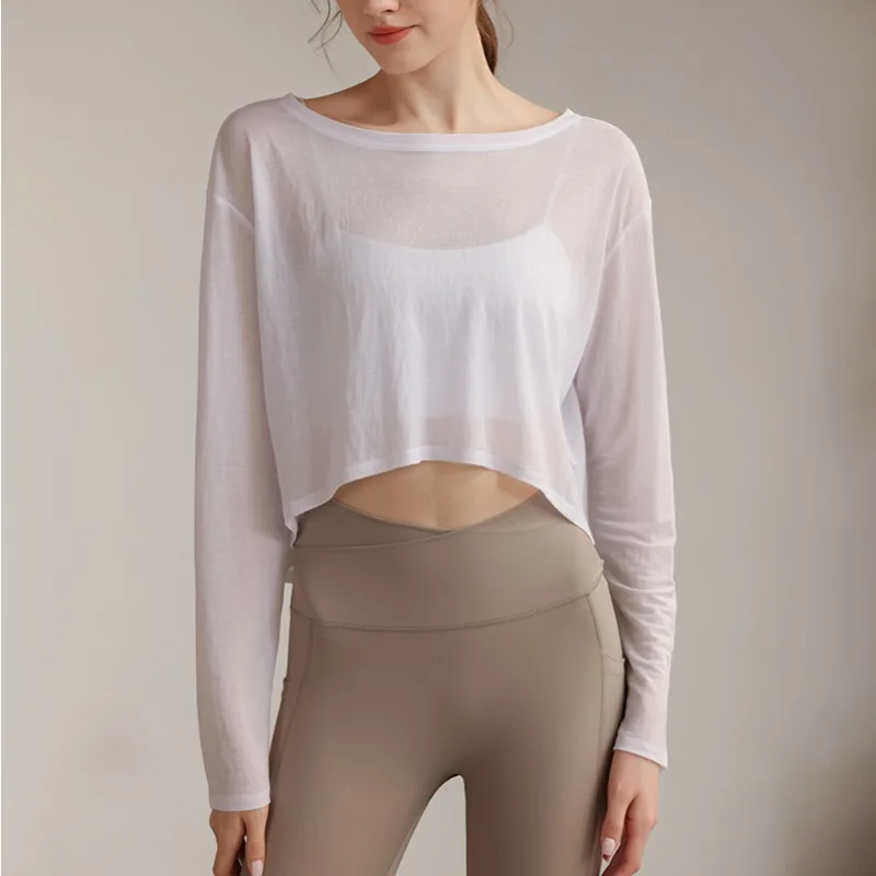 Tianchan Cotton Top for Women, Loose, Slim, Breathable, Running, Sports, Fitness, Long Sleeve, Autumn Style, New
Tianchan Cotton Top for Women, Loose, Slim, Breathable, Running, Sports, Fitness, Long Sleeve, Autumn Style, New