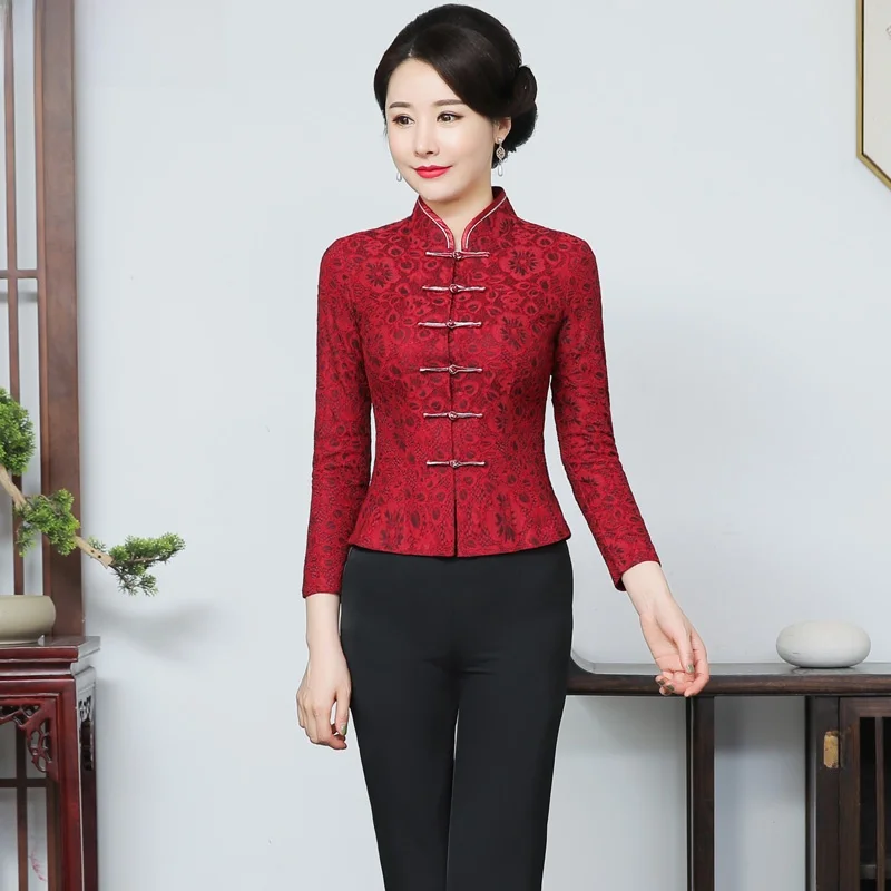 Improved Lace Qipao Jaet Women's Wedding Dr Ethnic Sle round Collar Long Sve Floral Patterned Suitable for Ages 35+
Improved Lace Qipao Jaet Women's Wedding Dr Ethnic Sle round Collar Long Sve Floral Patterned Suitable for Ages 35+