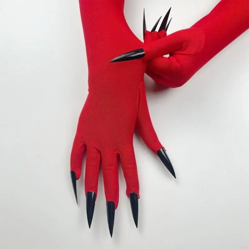 Y88A Halloween Gloves Full Finger Long Fingernails Costume Accessories Photo Props
Y88A Halloween Gloves Full Finger Long Fingernails Costume Accessories Photo Props