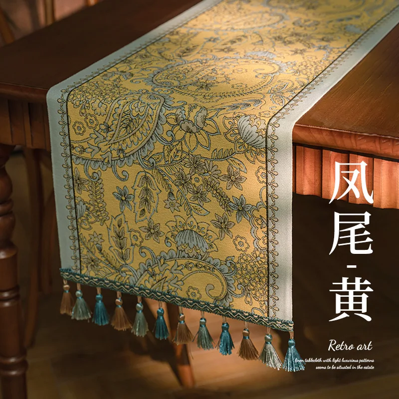 2025 retro style long tablecloth colored woven jacquard high-end tassel household coffee table tea flag bucket cabinet
2025 retro style long tablecloth colored woven jacquard high-end tassel household coffee table tea flag bucket cabinet