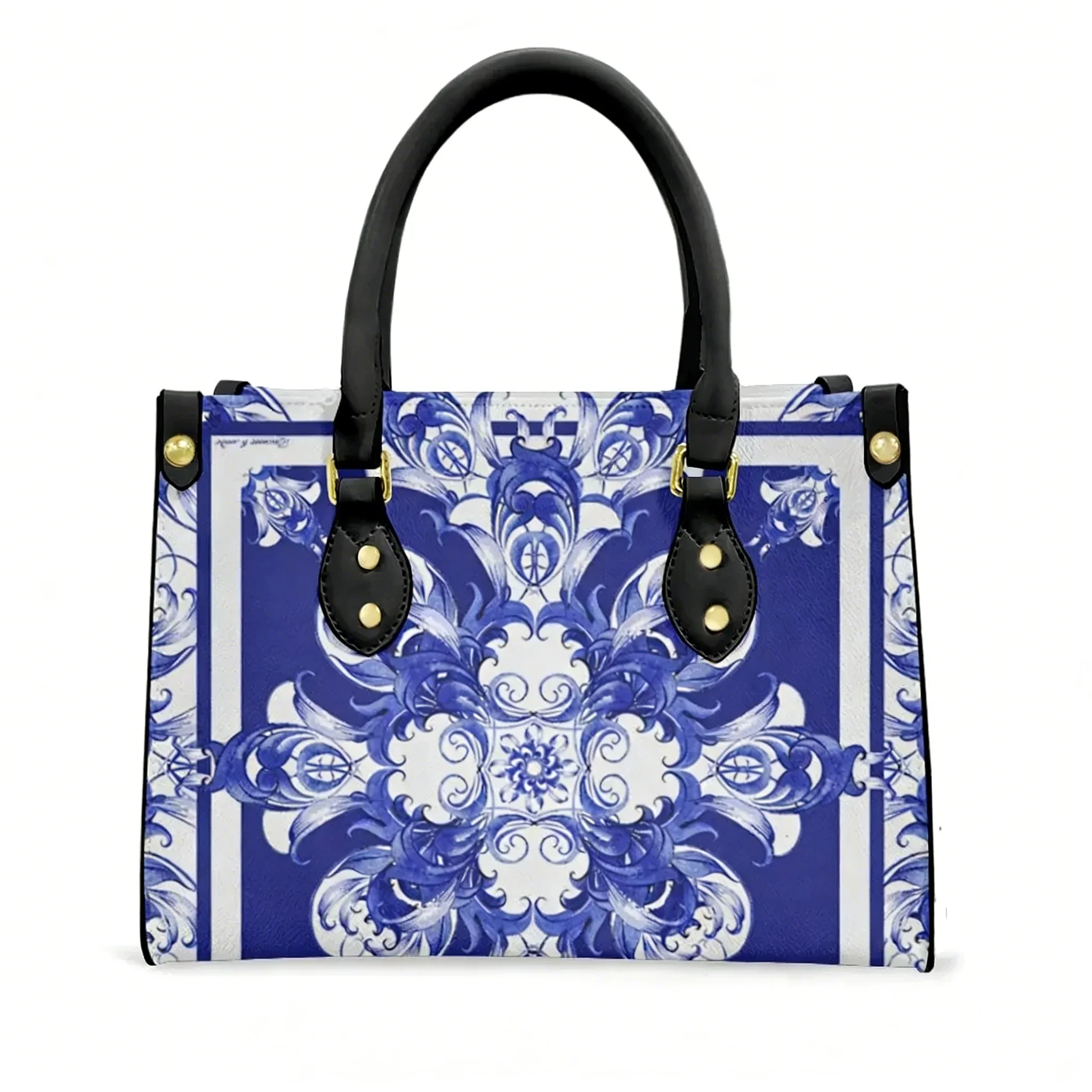 Сумка-тоут из сине-белого фарфора с принтом, женская/мужская, мусульманская, с текстом и изображением, из искусственной кожи, для бизнеса, шопинга, подарков
Сумка-тоут из сине-белого фарфора с принтом, женская/мужская, мусульманская, с текстом и изображением, из искусственной кожи, для бизнеса, шопинга, подарков