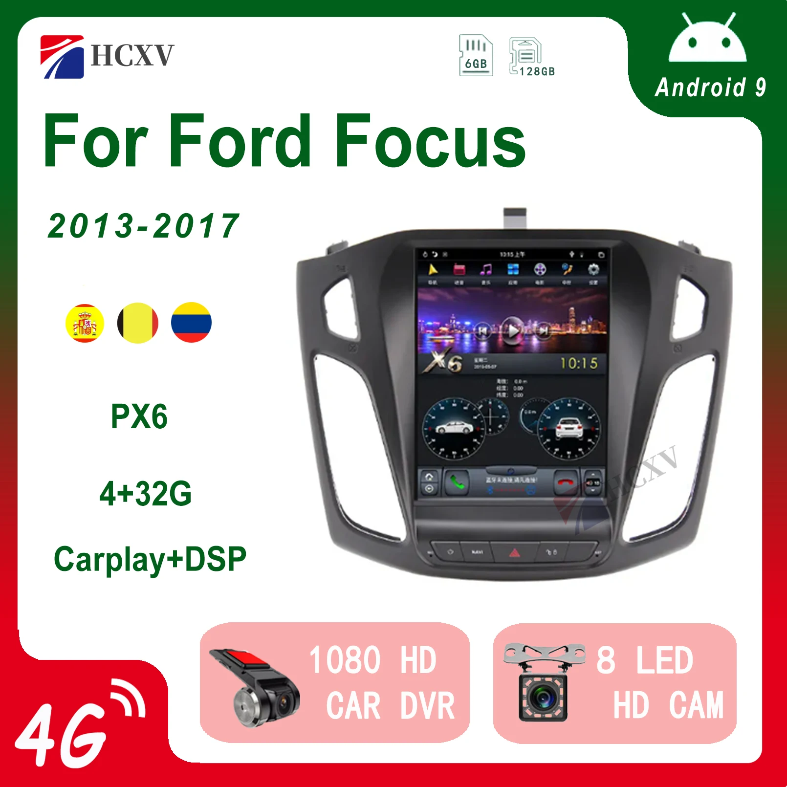 Tesla styel Android Qualcomm автомобильный DVD-плеер GPS-навигация для Ford Focus автомобильное радио мультимедийный плеер головное устройство dsp DAB +
Tesla styel Android Qualcomm автомобильный DVD-плеер GPS-навигация для Ford Focus автомобильное радио мультимедийный плеер головное устройство dsp DAB +