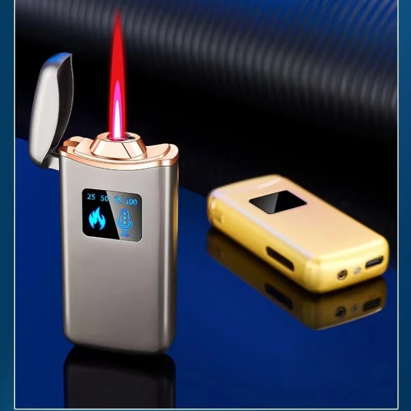 НОВАЯ HT2308 Интеллектуальная индукционная ветрозащитная зажигалка с голосовым управлением и красным пламенем с дисплеем батареи и прозрачным воздушным окном
НОВАЯ HT2308 Интеллектуальная индукционная ветрозащитная зажигалка с голосовым управлением и красным пламенем с дисплеем батареи и прозрачным воздушным окном