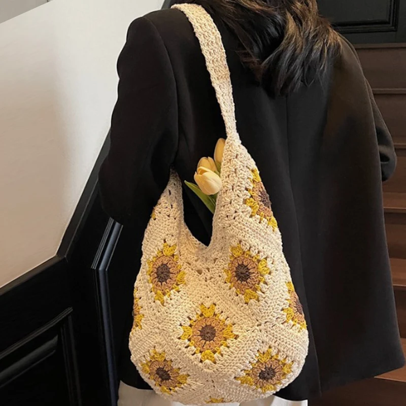 New Shoulder Bag Knitted Knitted Handbag Women's Bag Fashion Shoulder Underarm Bag
New Shoulder Bag Knitted Knitted Handbag Women's Bag Fashion Shoulder Underarm Bag