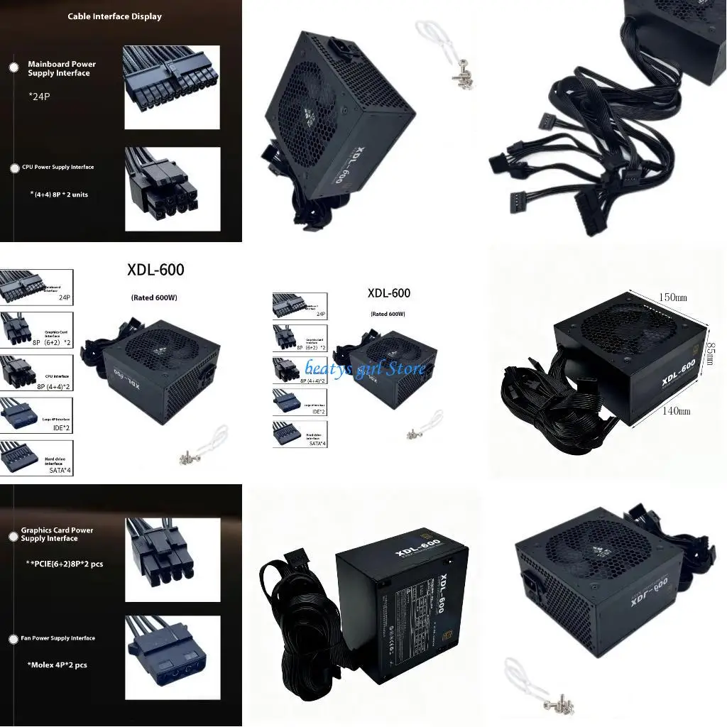 C7AB PC Desktop Computer 600W Power Supply Quiet Fan 24Pin Gaming PC Power Supply
C7AB PC Desktop Computer 600W Power Supply Quiet Fan 24Pin Gaming PC Power Supply