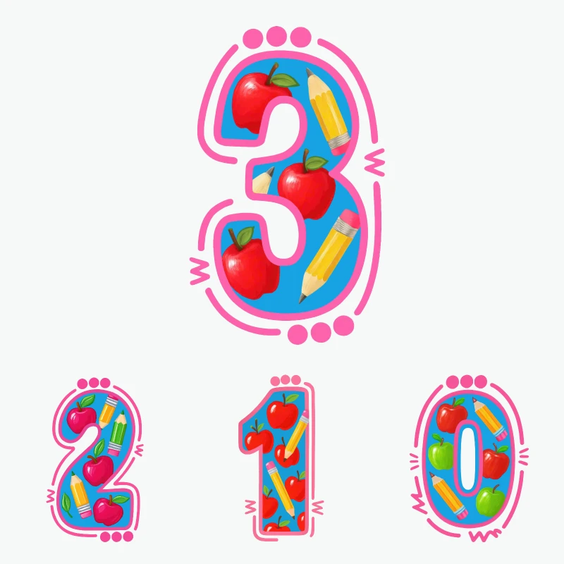2PCS Colorful Numbers With Fruits And Pencils Heat Transfer Sticker dtf transfers prints Iron On Transfer Patches For Clothes
2PCS Colorful Numbers With Fruits And Pencils Heat Transfer Sticker dtf transfers prints Iron On Transfer Patches For Clothes