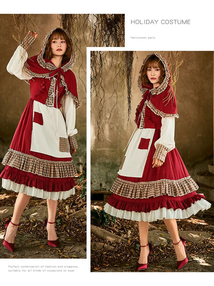 Костюм на Хэллоуин Золушка Красная Шапочка Юбка Лолиты Длинная Лоскутная Доктор Фестиваль Призраков Маскарад Пар Женская...
Костюм на Хэллоуин Золушка Красная Шапочка Юбка Лолиты Длинная Лоскутная Доктор Фестиваль Призраков Маскарад Пар Женская...