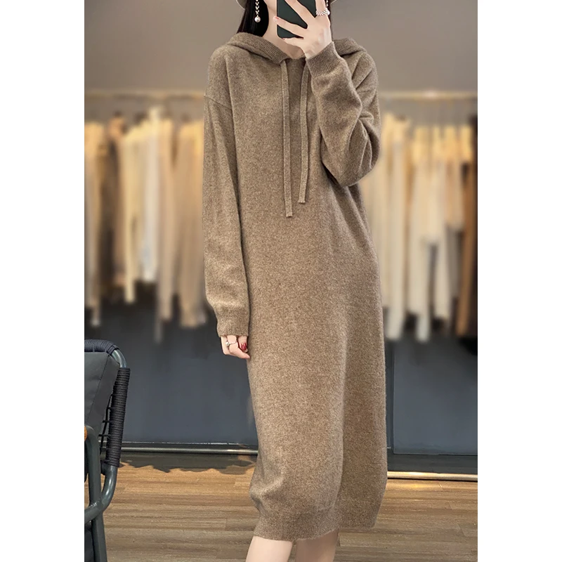 Fall/Winter 2024 New 100 Pure Wool Dress Women's Long A-line Sweater Skirt Knitted Skirt Over the Knee 
Fall/Winter 2024 New 100 Pure Wool Dress Women's Long A-line Sweater Skirt Knitted Skirt Over the Knee