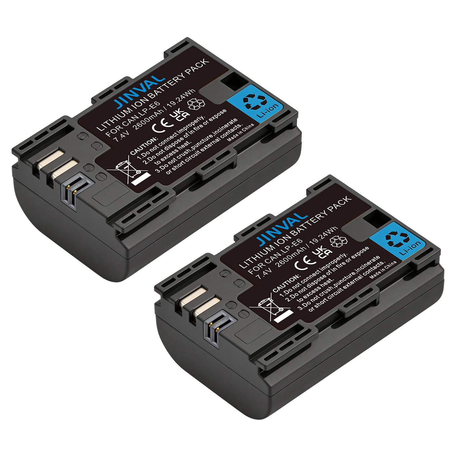 LP-E6 2600mAh Camera Li-ion Battery LP-E6N LPE6+PD20W Fast Dual Charger for Canon EOS 6D 7D 70D 80D 5DS R/5D Mark II/5D Mark III
LP-E6 2600mAh Camera Li-ion Battery LP-E6N LPE6+PD20W Fast Dual Charger for Canon EOS 6D 7D 70D 80D 5DS R/5D Mark II/5D Mark III