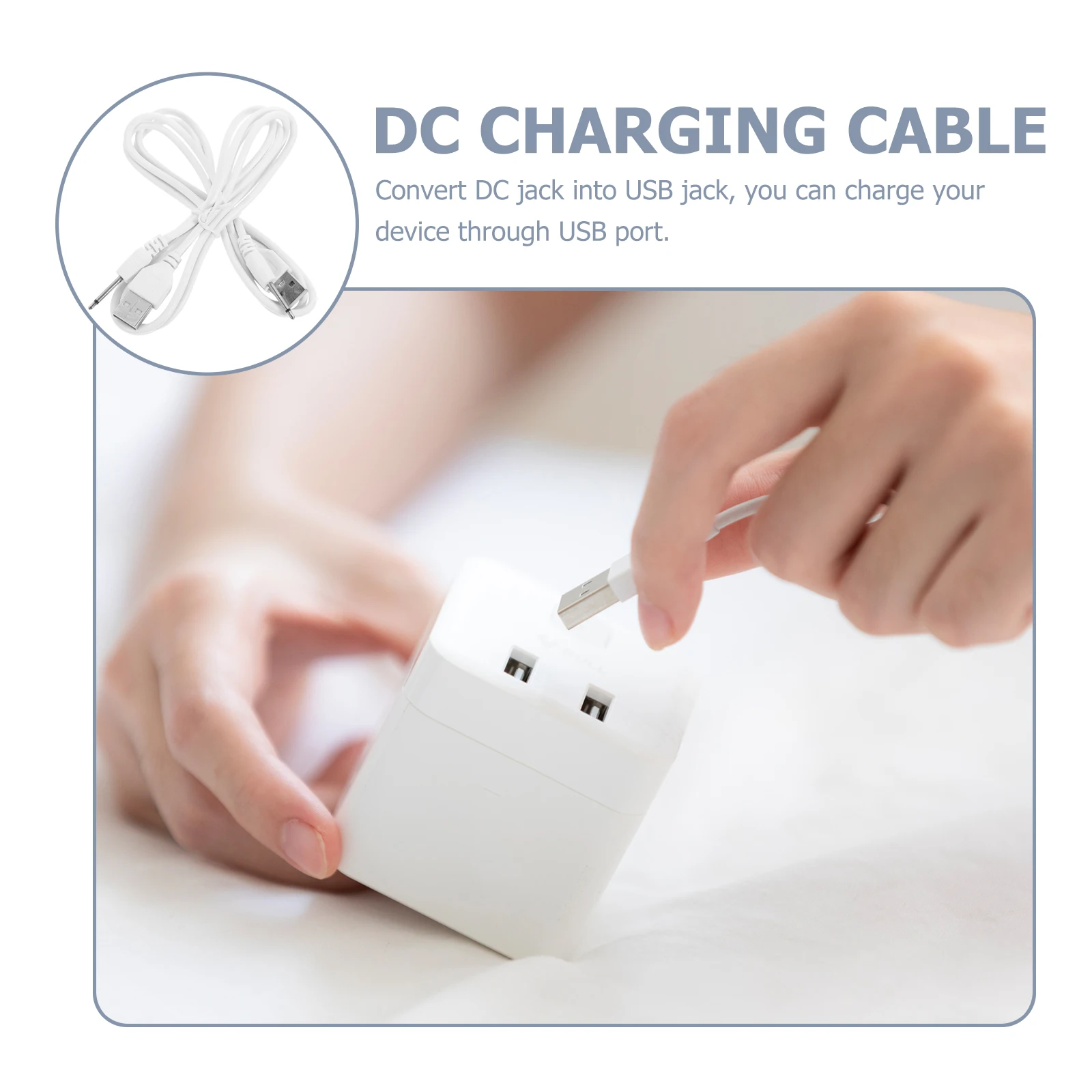 2pcs Charging Cable Replacement Replacement Charging Cable Cord for Table Lamp Small Fan USB Hub White Color
2pcs Charging Cable Replacement Replacement Charging Cable Cord for Table Lamp Small Fan USB Hub White Color