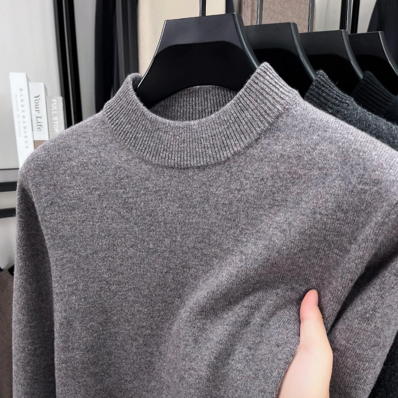 Men's 100% Pure Wool Half-turtleneck Sweater 2025 New Thickened Knitted Base Layer High- Trend
Men's 100% Pure Wool Half-turtleneck Sweater 2025 New Thickened Knitted Base Layer High- Trend