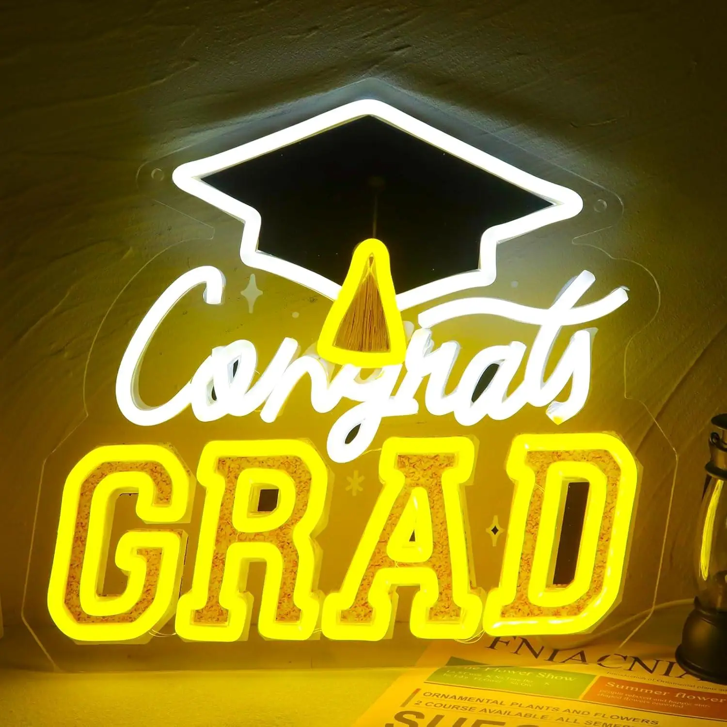 Congrats Grad Neon Sign LED Dimmable Graduation Neon Lights for Graduation Prom Party Decor Gift for Boys Girls Wall Light
Congrats Grad Neon Sign LED Dimmable Graduation Neon Lights for Graduation Prom Party Decor Gift for Boys Girls Wall Light