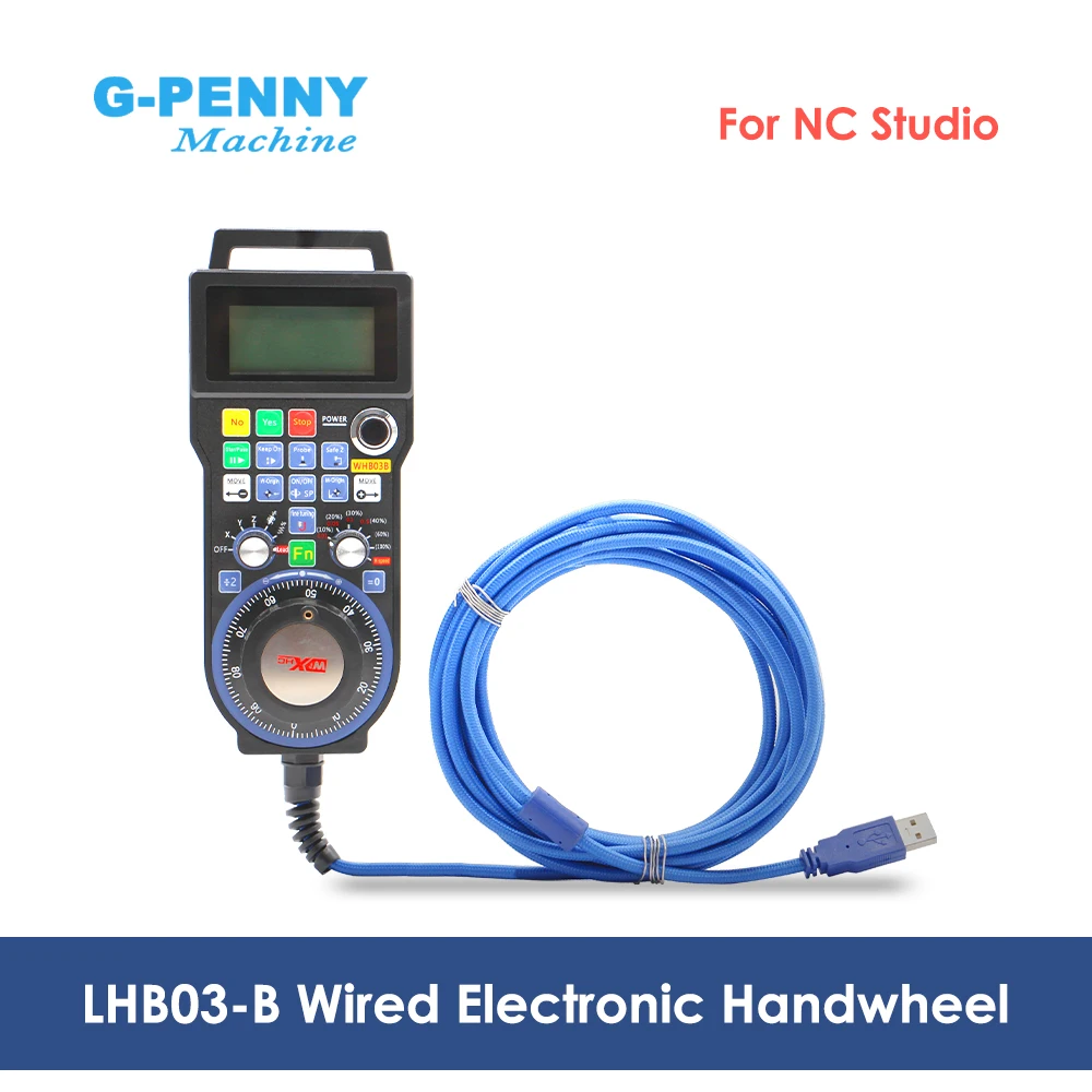 Free Shipping! NC Studio Pendant MPG CNC Handwheel with wire 3 Axis Handwheel Manual USB Receiver 40 meters distance LBH03B
Free Shipping! NC Studio Pendant MPG CNC Handwheel with wire 3 Axis Handwheel Manual USB Receiver 40 meters distance LBH03B