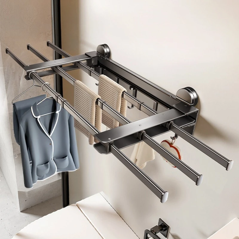 Toilet suction cup towel rack non-punching invisible telescopic bath towel bathroom clothes artifact toilet storage
Toilet suction cup towel rack non-punching invisible telescopic bath towel bathroom clothes artifact toilet storage